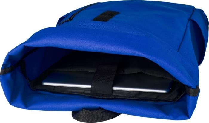 Détail de la fermeture zippée et étiquette RPET