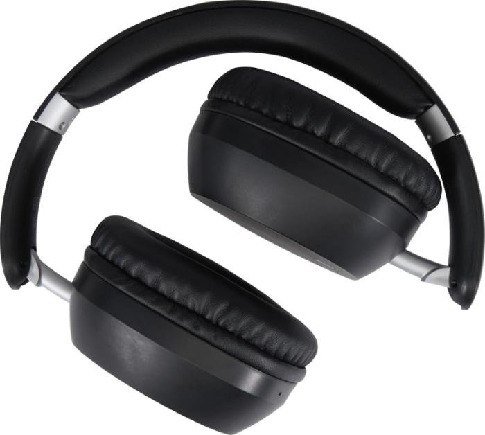 Casque supra-auriculaire Hoggar — ANC/ENC pliable, plastique recyclé — Noir