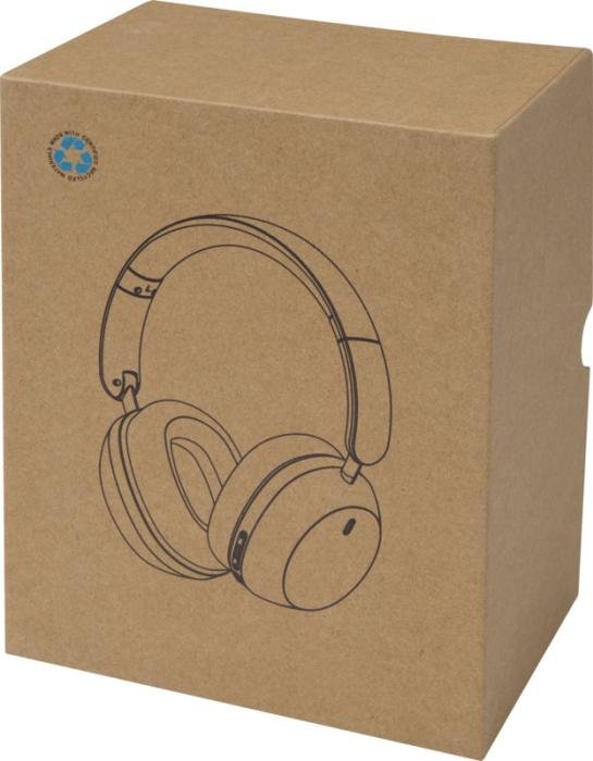 Casque supra-auriculaire Hoggar — ANC/ENC pliable, plastique recyclé — Noir