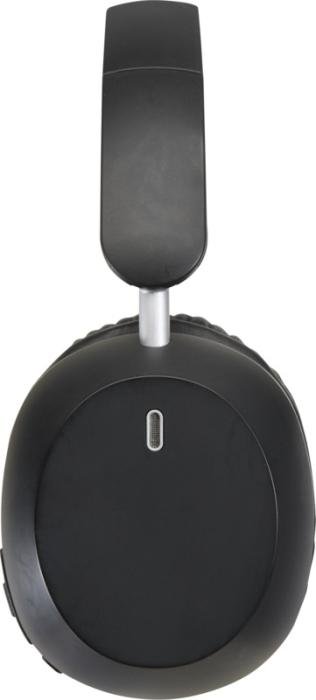 Casque supra-auriculaire Hoggar — ANC/ENC pliable, plastique recyclé — Noir