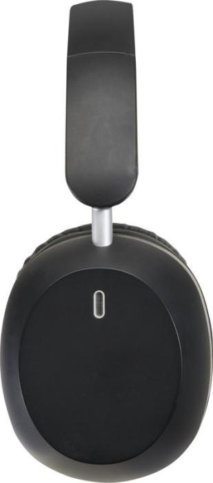 Casque supra-auriculaire Hoggar — ANC/ENC pliable, plastique recyclé — Noir