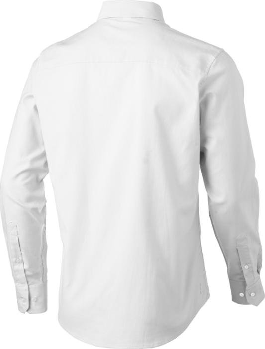 Chemise oxford manches longues Manitoba — homme, 142 g/m² — Blanc