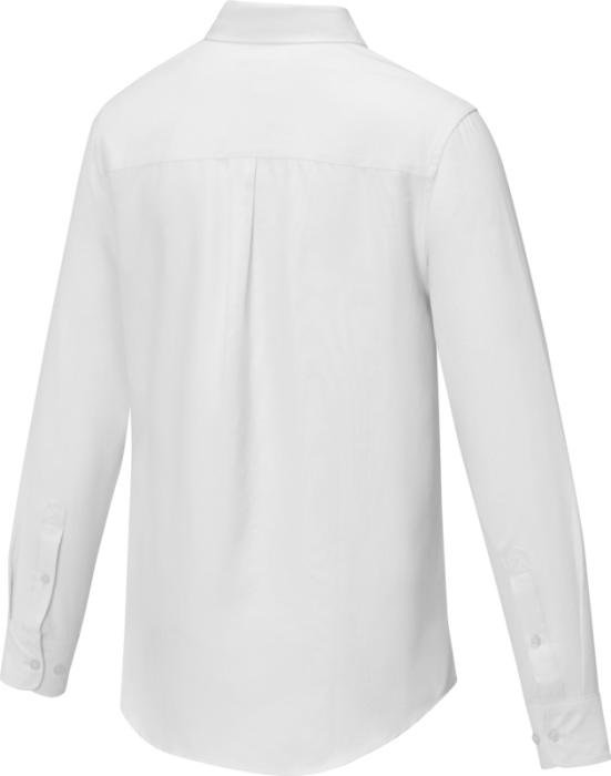 Chemise manches longues Pollux — homme, 130 g/m² — Blanc