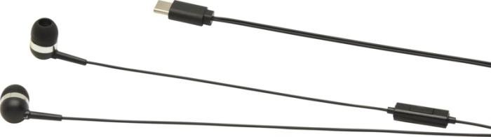 Écouteurs filaires USB-C Baekdu — avec boîte de rangement — Noir