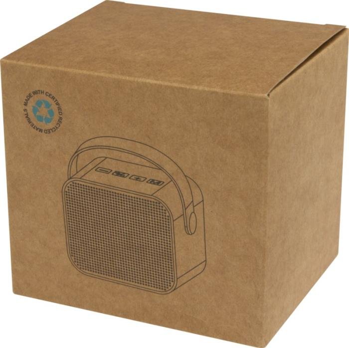 Haut-parleur sans fil Diya 3 W — plastique recyclé — Noir