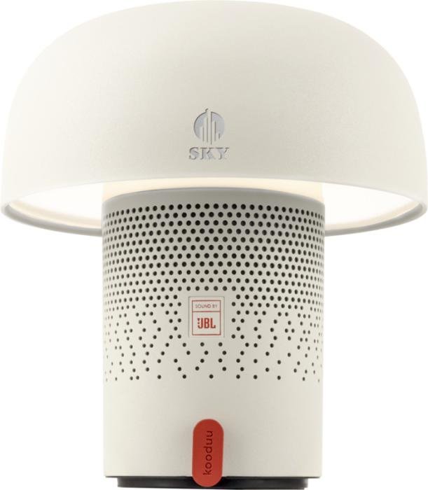 Lampe-enceinte portable Kooduu Sensa Play — Sound by JBL — Blanc