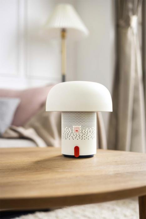 Lampe-enceinte portable Kooduu Sensa Play — Sound by JBL — Blanc