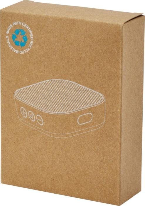Mini haut-parleur Bluetooth® Stark 2.0 3 W RCS — plastique recyclé — Noir