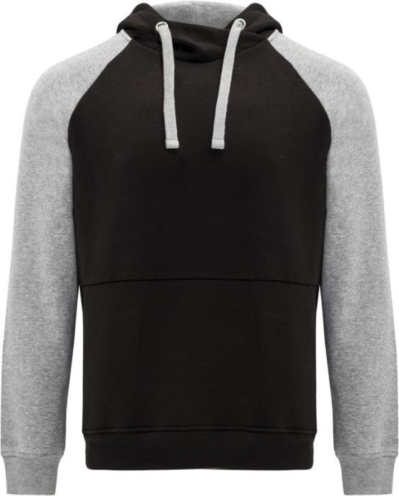 Sweat à capuche bicolore Badet — unisexe, 280 g/m²