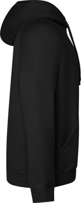 Sweat à capuche Vinson — coton organique, unisexe, 300 g/m² — Noir
