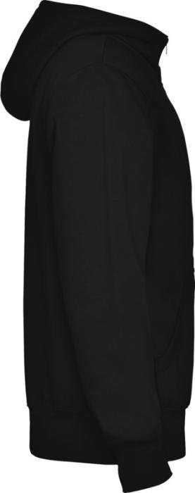 Sweat à capuche zippé Montblanc — unisexe, 280 g/m² — Noir